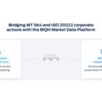 BIQH platform bridging MT 564 and ISO 20022 corporate actions in a mixed processing environment